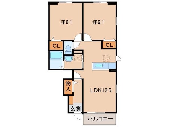 岡崎前駅 徒歩17分 1階の物件間取画像